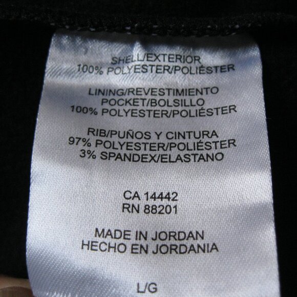 Mondetta Men's Stretch stand up collar Full Zip Hoodie Jacket  black L (0682) - Picture 11 of 11